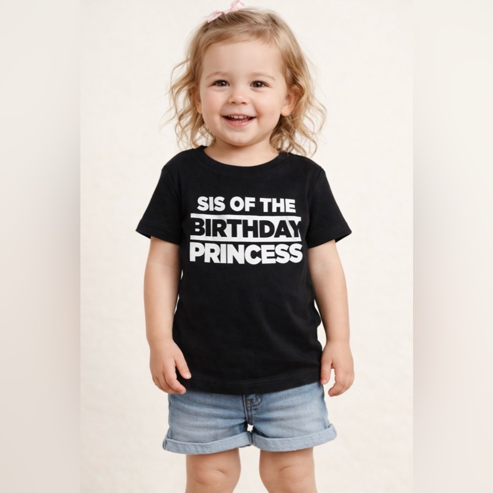 Birthday Sister Shirt – Black & White – NWT – Children’s Place – 2T